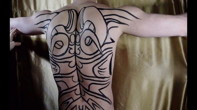 Боди-арт #1 "Красный Дракон" / Body art #1 "Red Dragon" смотреть онлайн