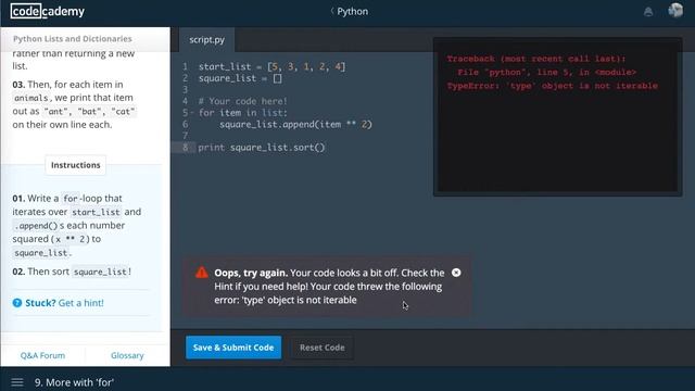 CodeCademy Tutorial: Introduction To Python: Part 10 смотреть онлайн
