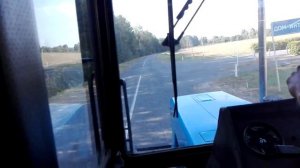Разгон трактора  мтз 82 на 9 передачи газ в пол