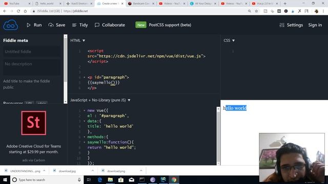 Vue.js Tutorial for Beginners (2019) Part - 5 Executing Methods in String Interpolation Template смотреть онлайн