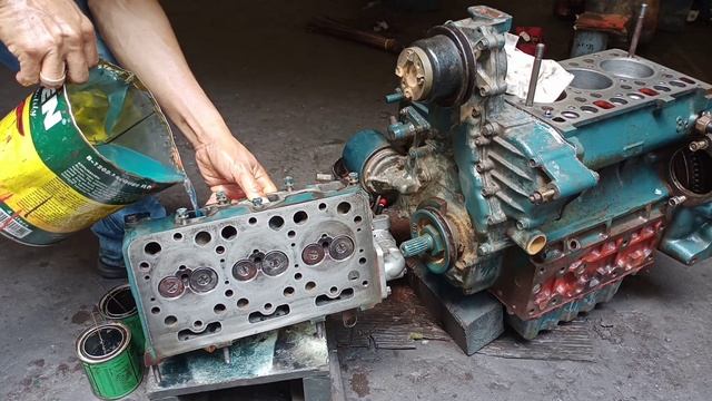 engine rebuild of D1302-DI and tune-up смотреть онлайн