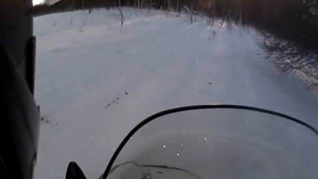Снегоход Yamaha Viking VK 540 Езда по лесу. (путик) смотреть онлайн