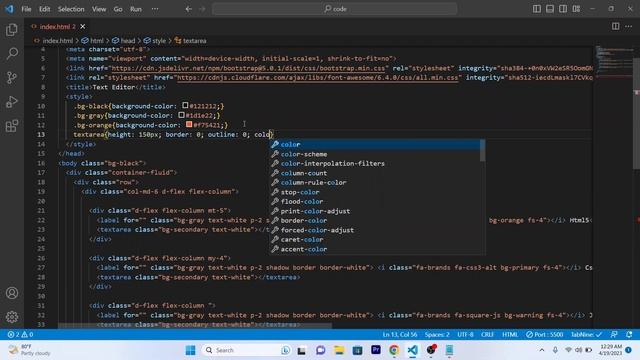How to create a Code Editor in Bootstrap 5 ? #webdevelopment #website #coding смотреть онлайн