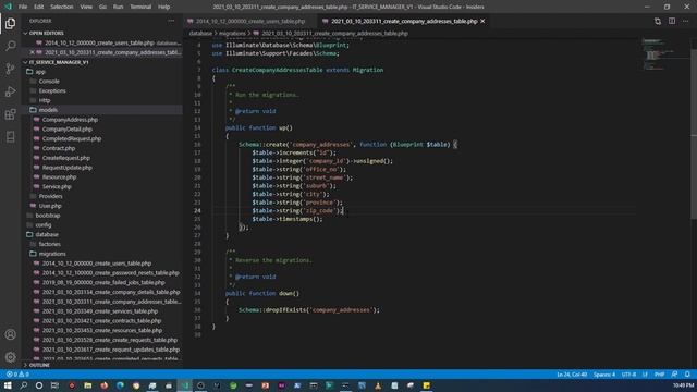 8 GET TO KNOW LARAVEL IT SERVICE MANAGER DATABASE SETUP WITH MIGRATIONS смотреть онлайн