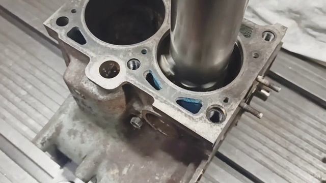 Расточка блока ОКА 11113 смотреть онлайн