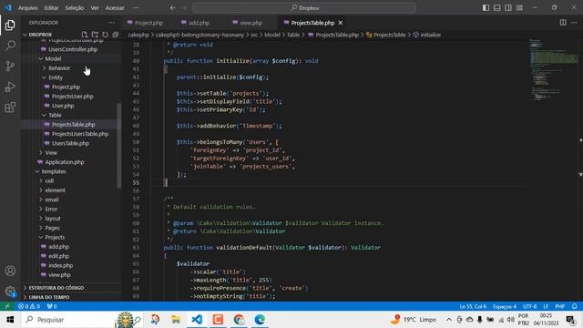 CakePHP 5: Relacionamentos BELONGS TO MANY e HAS MANY em uma mesma classe смотреть онлайн