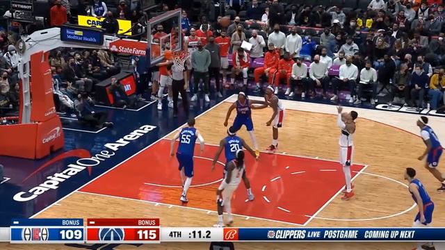 WILDEST COMEBACK! Final Minute Of Clippers vs Wizards! 7 Points in 10 Seconds!😱 смотреть онлайн