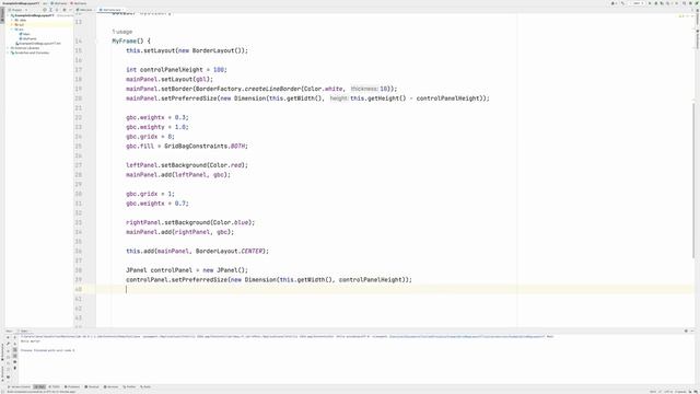 Java GridBagLayout for adjustable sizing at runtime смотреть онлайн