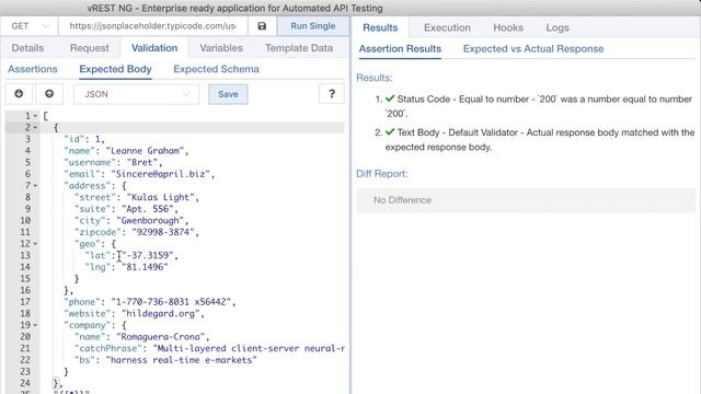 API Testing - Complex JSON Response Validation using vREST NG смотреть онлайн