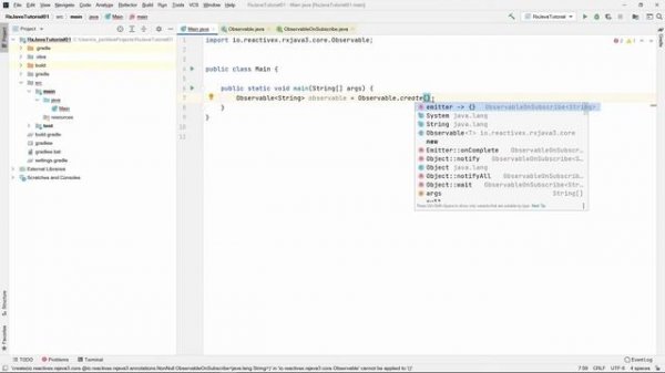 RxJava 3 tutorial for beginners - Part 1 - Observable and observer