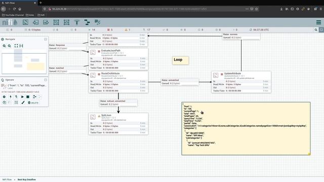Creating a loop with Nifi processors | BestBuy Dataflow | Apache Nifi | Part 2 смотреть онлайн