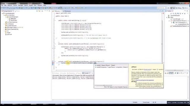 Java : How to sort a list in one line Java8 with streams смотреть онлайн