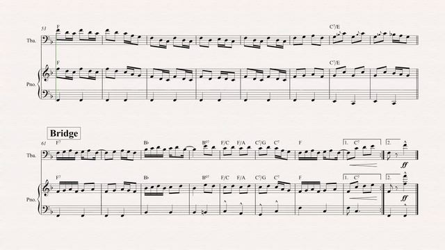 Tuba - The Skeleton Rag - Percy Wenrich - Sheet Music, Chords, & Vocals смотреть онлайн