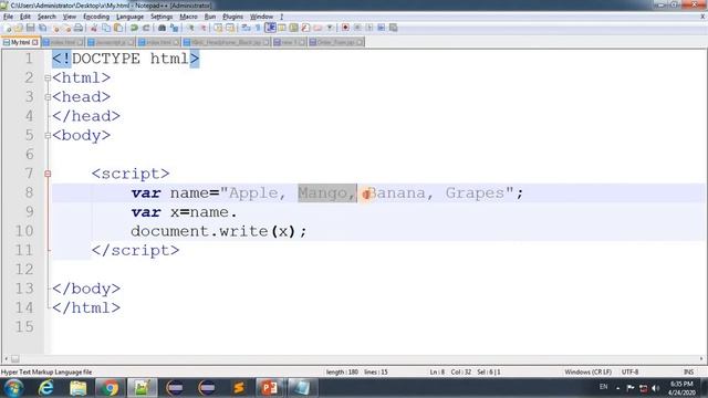 JavaScript Lecture - 51 String Methods (indexOf, lastIndexOf, slice, search, substring, substr) смотреть онлайн