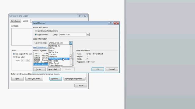Find A Label Template in Microsoft Word Using Vendor Name смотреть онлайн
