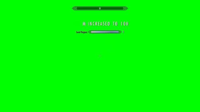 aim level increased to 100 - the Elder Scrolls Skyrim Green Screen смотреть онлайн