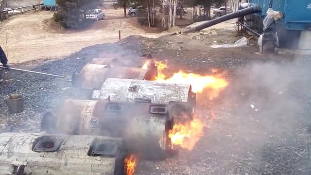 Ремонт глушителей тепловоза ТЭ-3 смотреть онлайн