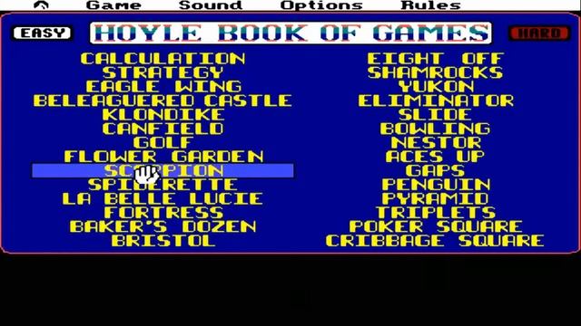 AMIGA OCS Hoyle Book of Games Volume 2 Solitaire 26 GAMES v1 001 016 1990Sierracr Hysteria смотреть онлайн