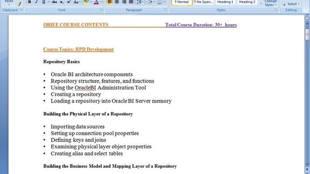 Oracle BI 11g Training Tutorials | OBIEE Online Tutorials - Part 12 смотреть онлайн