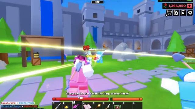 FLAG WARS GAMEPLAY 140+KILLS!(Roblox!) смотреть онлайн