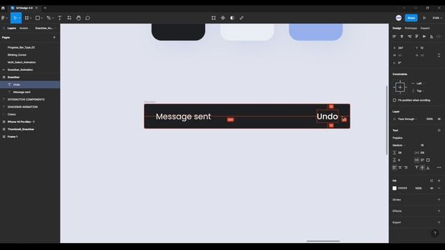 Snackbar Animation | Figma Overlay Prototype смотреть онлайн