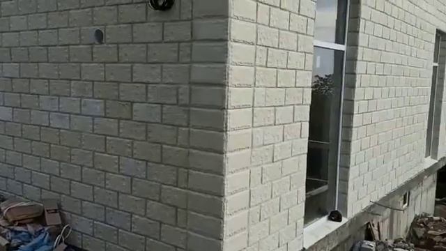 Дом из теплоблоков с фасадом. Тел. WhatsApp +7 909 44 66 171 смотреть онлайн