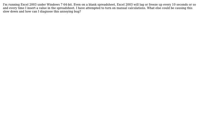 Excel 2003 lag under Windows 7 (3 Solutions!!) смотреть онлайн