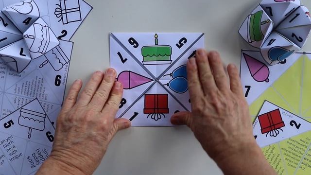 BIRTHDAY Chatterbox | Cootie Catcher | Fortune Teller | craft & game ideas смотреть онлайн