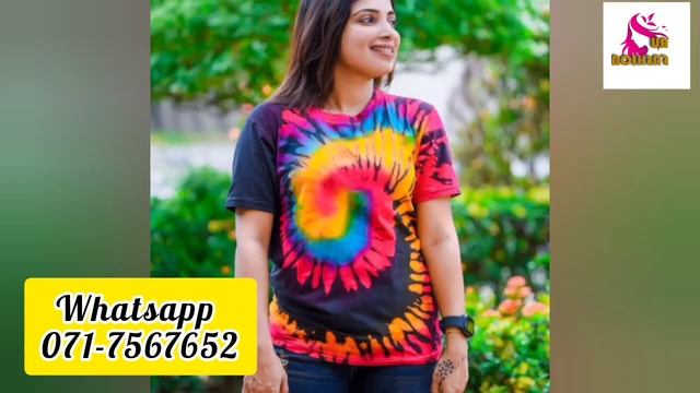 හැමෝම ඉල්ලපු TIE DYE Tshirt ඉකමන් කරන්න New ladies Tshirt | Ru fashion | new fashion смотреть онлайн