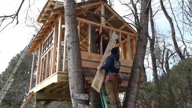 How to build a Treehouse FULL TIME-LAPSE VIDEO смотреть онлайн