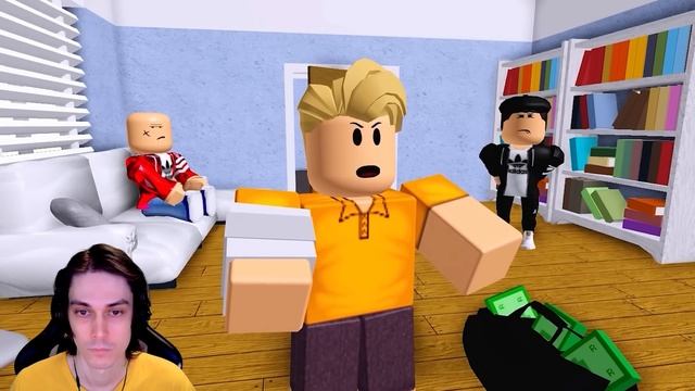 КАК ПОДНЯТЬ БАБЛА В РОБЛОКС?! - БЕСКОНЕЧНАЯ ФЕРМА РОБАКСОВ / Реакция смотреть онлайн