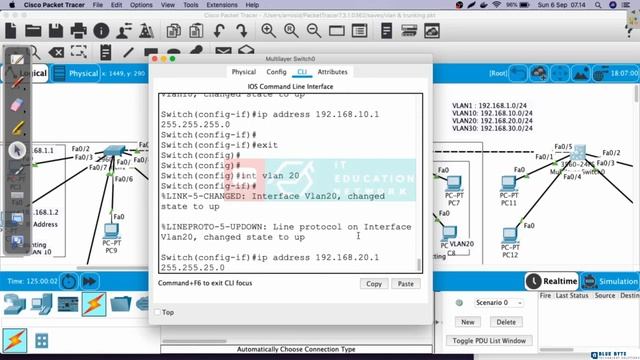 Networking Tutorial with Cisco CCNA 200-301 - 43 - Configure Switch Virtual Interface (SVI) смотреть онлайн