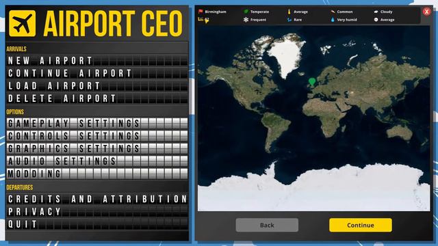 Airport CEO Improved Tutorial: Airport Location, Difficulty and Sandbox Settings смотреть онлайн