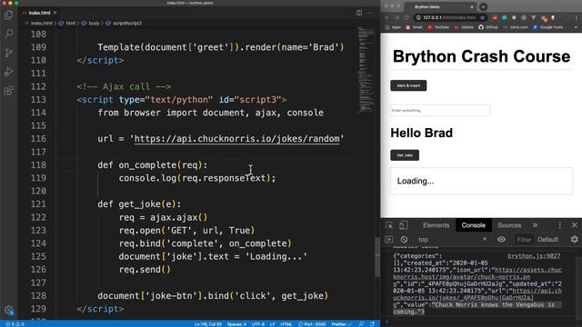 Python In The Browser | Brython Crash Course смотреть онлайн