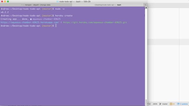 MongoDB Mongoose and REST APIs (Todo API): Deploy API to Heroku смотреть онлайн