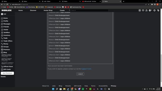 my roblox account was banned смотреть онлайн