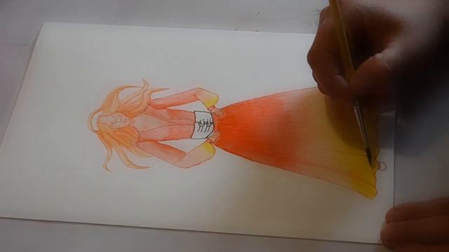 Red Queen. Watercolor./Красная королева. Акварель. смотреть онлайн