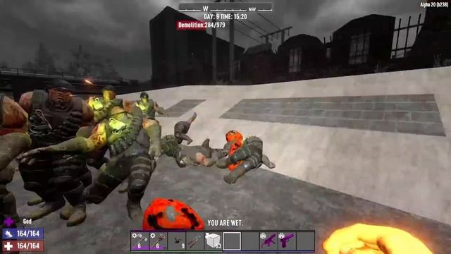 How to Kill Demolishers in Alpha 20! Use TURRETS! 7 Days To Die ✔️ смотреть онлайн