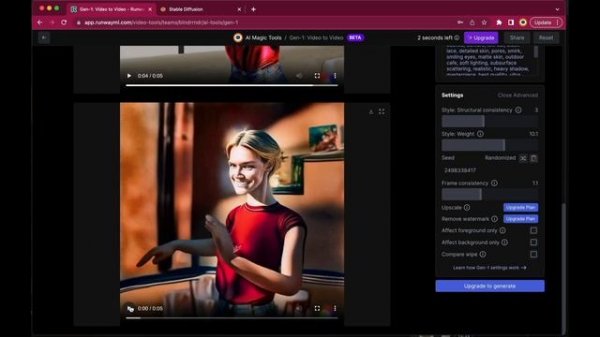 RunwayML Gen 1 vs Automatic1111 - Video creation with StableDiffusion