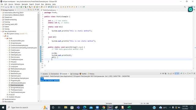 Learn Java in Kannada Part - 20(Static & Non Static Keyword) смотреть онлайн
