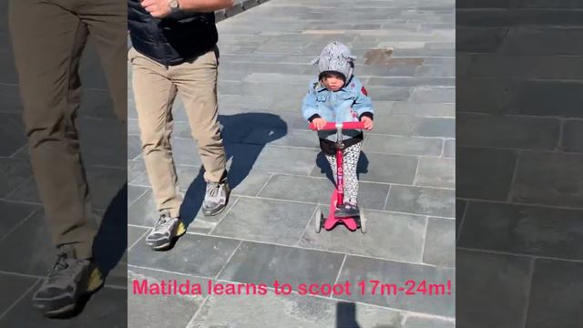Matilda on her microscooter mini - 17-24months смотреть онлайн