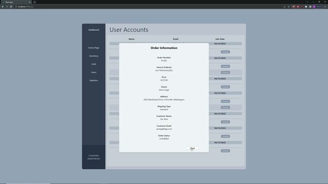 Shop Content Management System - React/MySQL/TailwindCSS смотреть онлайн