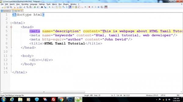 Finishing touch!!! HTML final tutorial - Html Tamil Tutorial Part 12