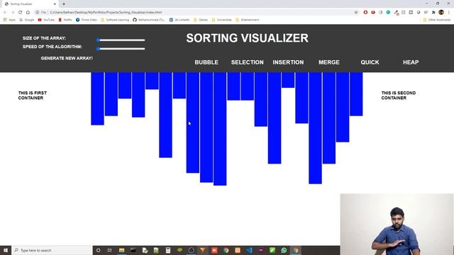 SORTING VISUALIZER - One of my coolest projects to date!(software projects for resume) смотреть онлайн
