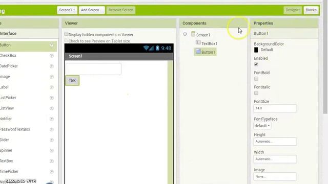 How To Create A Talk App In MIT App Inventor 2 In 2 Minutes