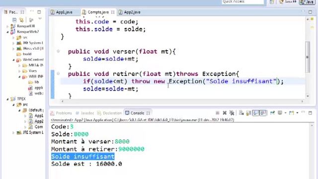 Part 7 - POO Java EXCEPTIONS смотреть онлайн