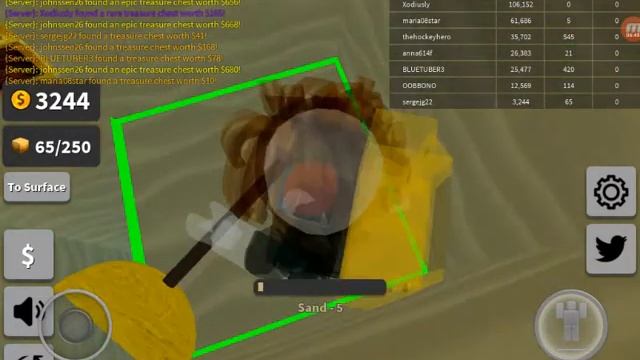 Продолжаю играть в ROBLOX на карте TREASURE HUNT SIMULATOR смотреть онлайн