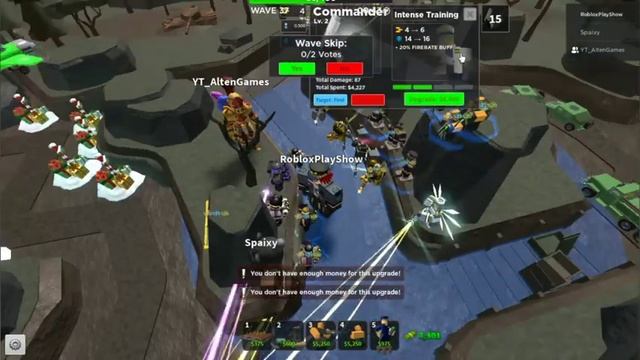Прохождение с @AltenGames в Hardcore Мод | Роблокс Tower Defense Simulator