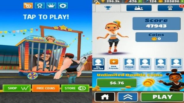 Subway Surfers Dubai Tasha VS Bus Rush Jakesaw