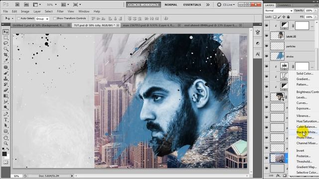 Advertising Poster Design in Photoshop | click3d смотреть онлайн